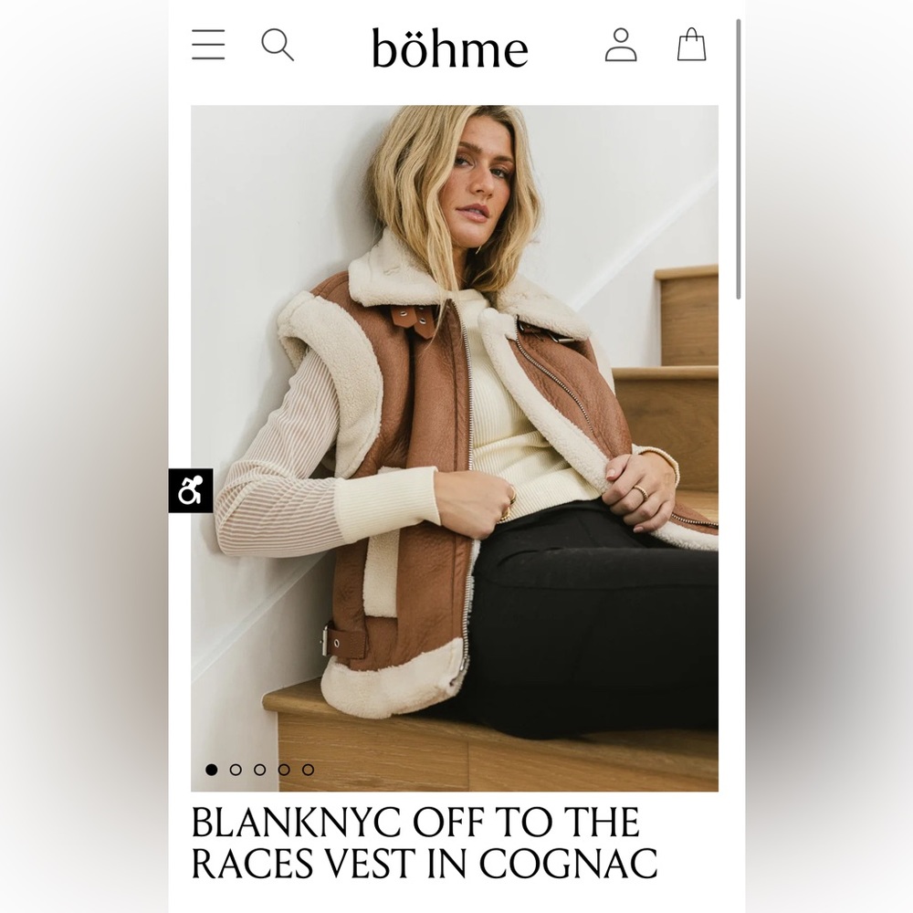 Bohme shearling brown vest